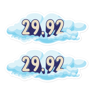 2-Pack of 29.92 Stickers