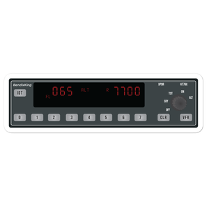 BENDIXKING KT-76C Transponder Emergency 7700 Sticker