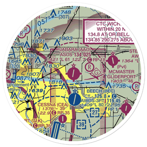 Colonel James Jabara Airport (AAO) VFR Sectional Sticker (20 mile)