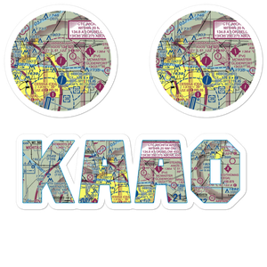 Colonel James Jabara Airport (AAO) VFR Sectional Sticker Pack