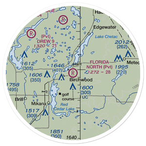 Florida North Airport (WN98) VFR Sectional Sticker (20 mile)