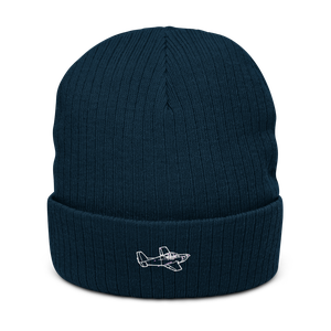 Fuji T-5 Trainer Aircraft Atlantis Recycled Cuffed Beanie