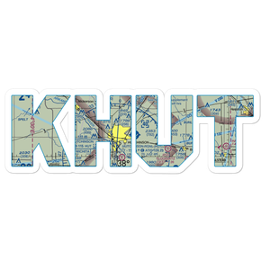 Hutchinson Municipal Airport (HUT) VFR Sectional Sticker