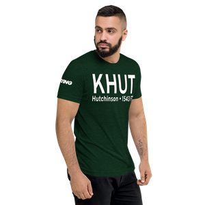 Hutchinson Municipal Airport (KHUT) ICAO Tri-blend T-Shirt