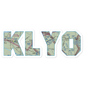 Lyons-Rice County Municipal Airport (LYO) VFR Sectional Sticker