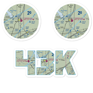 Marion Municipal Airport (43K) VFR Sectional Sticker Pack