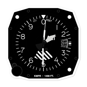 Mc Pherson Airport (KMPR) Altimeter Stickers