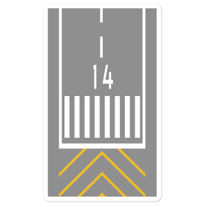 Runway Threshold 14 Stickers