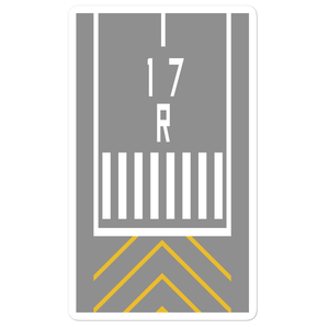 Runway Threshold 17R Stickers