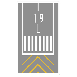 Runway Threshold 19L Stickers
