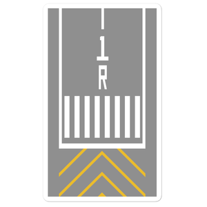 Runway Threshold 1R Stickers
