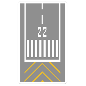 Runway Threshold 22 Stickers