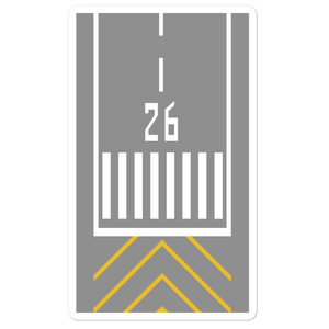 Runway Threshold 26 Stickers