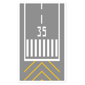 Runway Threshold 35 Stickers