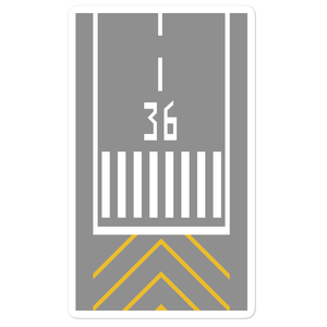 Runway Threshold 36 Stickers
