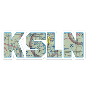 Salina Municipal Airport (SLN) VFR Sectional Sticker
