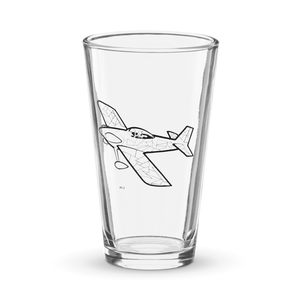 Van's Aircraft Exciting Homebuilt RV-3  Shaker Pint Glass