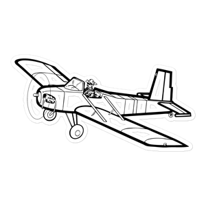 Volksplane Homebuilt Sport Aircraft Sticker