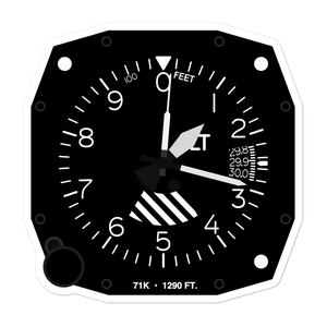 Westport Airport (71K) Altimeter Stickers
