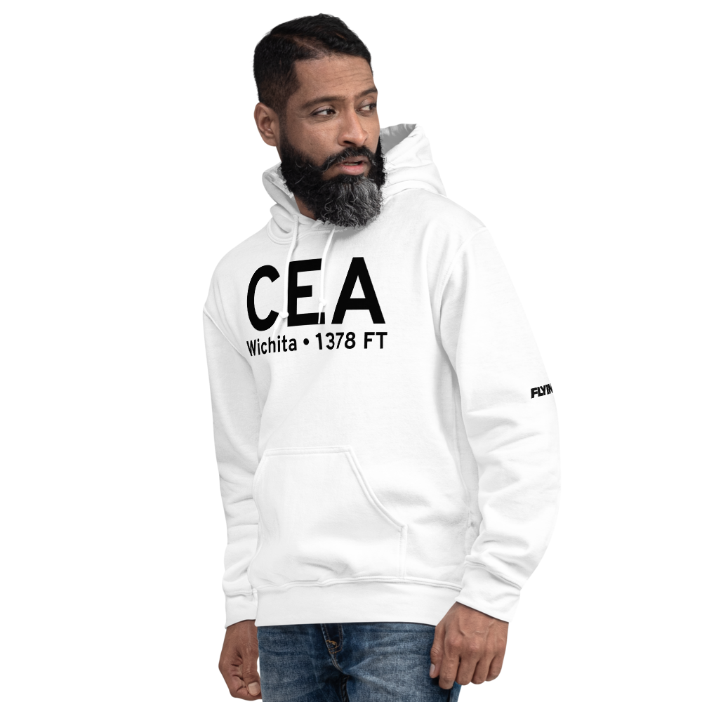 Wichita (KCEA) Airport Hoodie Sweatshirt 