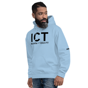 Wichita (KICT) Airport Hoodie Sweatshirt