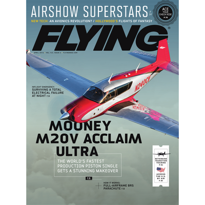 FLYING Magazine Cover Print - April 2016 11×14 Metal Print