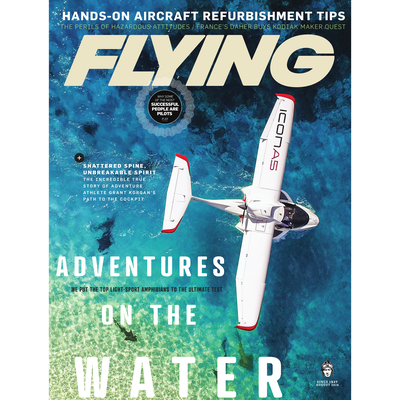 FLYING Magazine Cover Print - August 2019 11×14 Metal Print