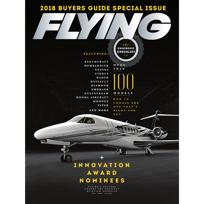 FLYING Magazine Cover Print - January 2018 12×16 Canvas