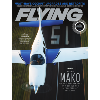 FLYING Magazine Cover Print - July 2018 24×36 Metal Print
