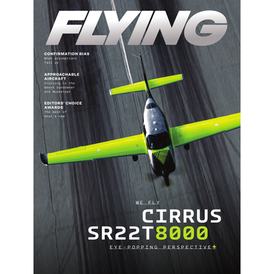 FLYING Magazine Cover Print - March 2021 11×14 Metal Print