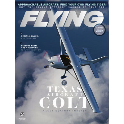 FLYING Magazine Cover Print - May 2020 11×14 Metal Print
