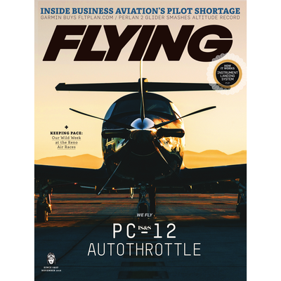 FLYING Magazine Cover Print - November 2019 12×16 Canvas