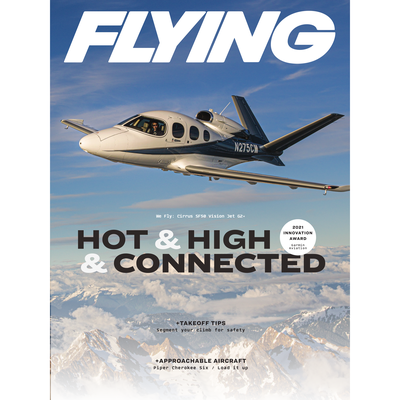 FLYING Magazine Cover Print - October 2021 12×16 Canvas