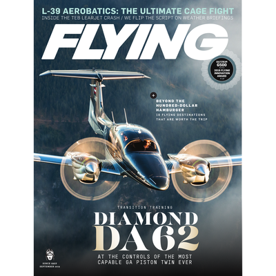 FLYING Magazine Cover Print - September 2019 11×14 Metal Print